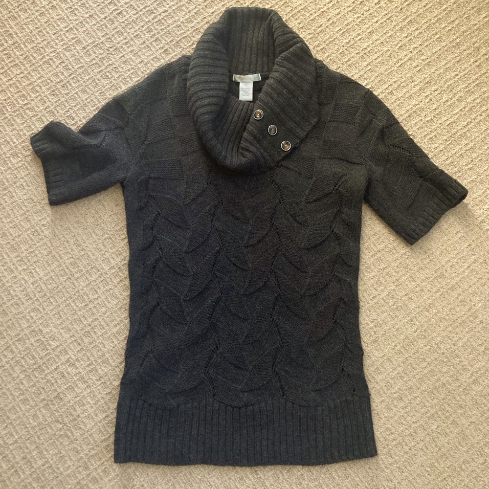 Design History Gray Cowl neck Sweater Tunic, size Small